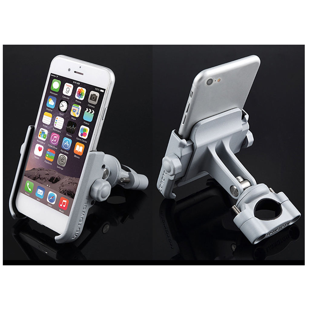 Universal Motorcycle Cell Phone Mount Holder for ATV Scooter Moped Chopper Cruiser on Handbars