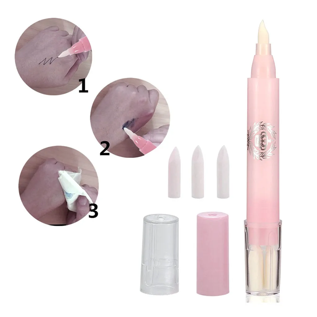 Permanent Tattoo Eyebrow Skin Marker Pen Eraser with Measuring Ruler Set