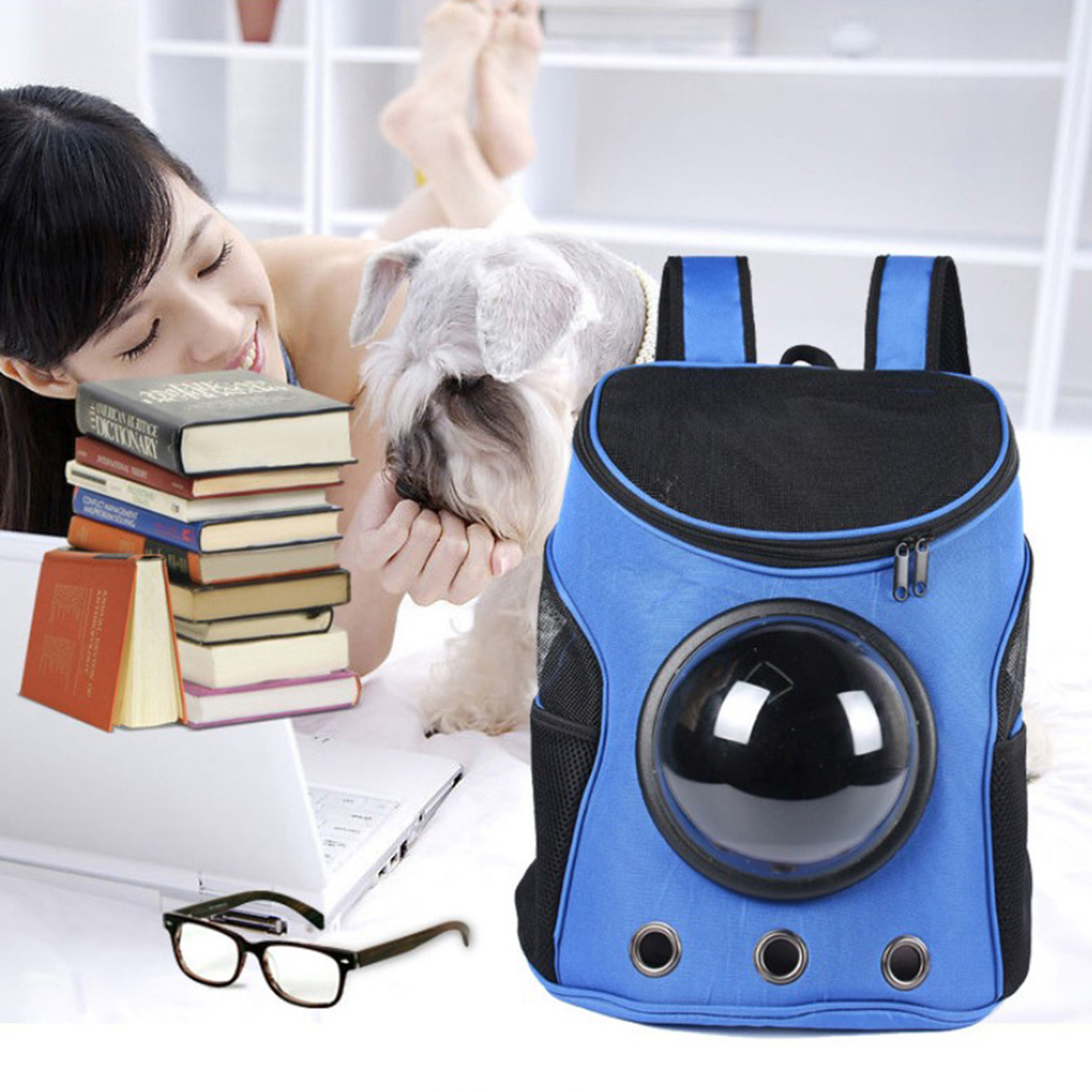 Portable Pet Capsule Backpack Cat Carrier Bubble Bag Waterproof Travel Backpack