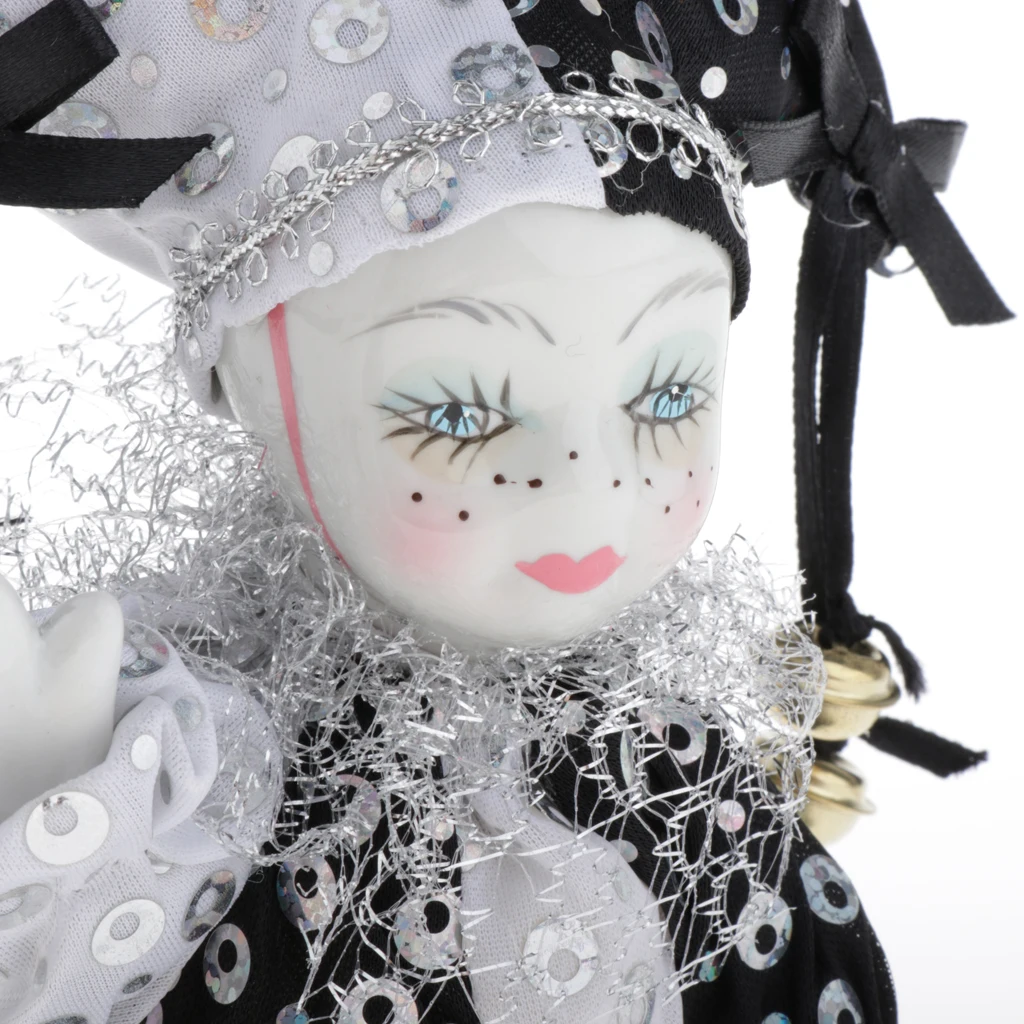 17cm Porcelain Clown Figures Circus Accessories, Festival Gift