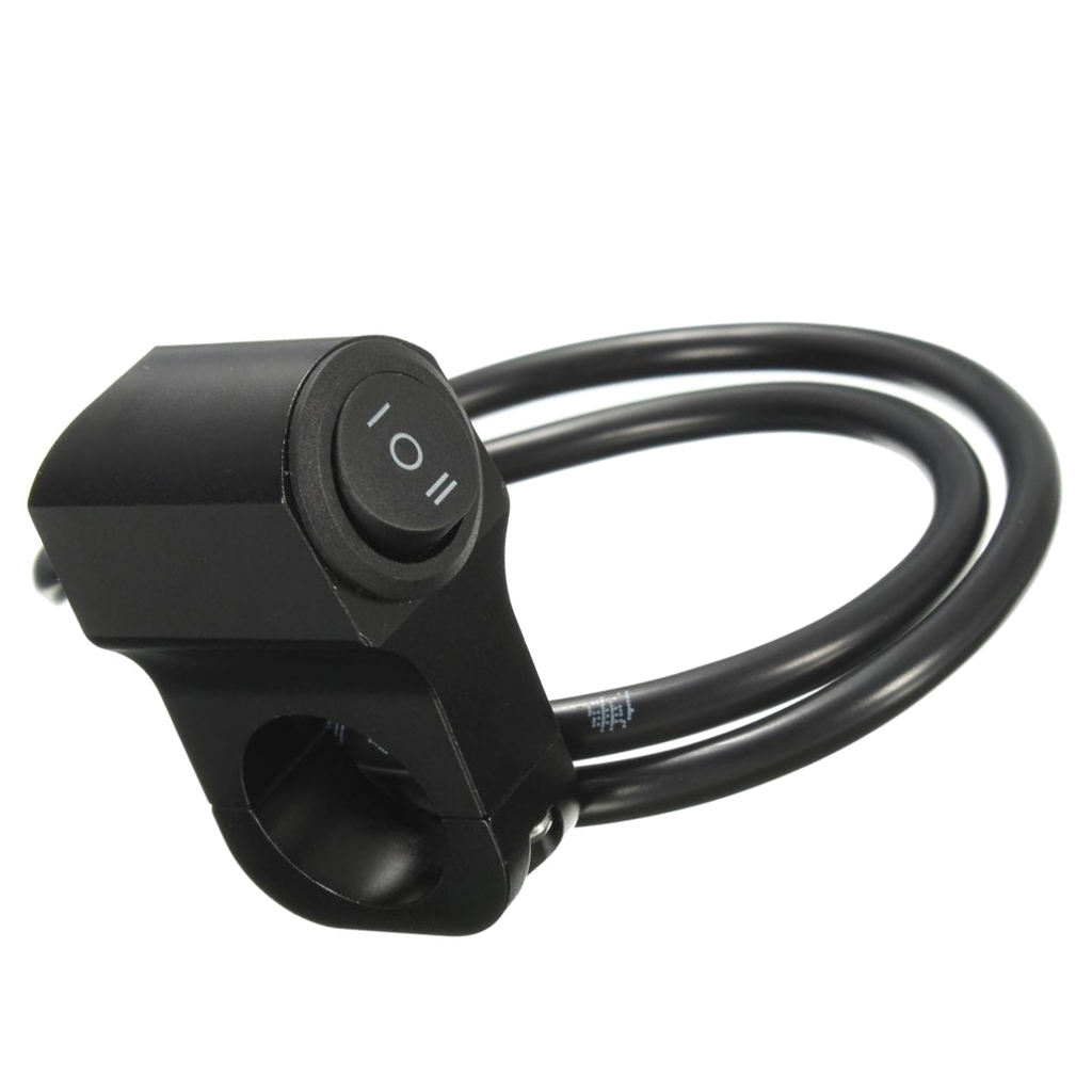 Motorcycle Handlebar Grip Headlight Spot Fog Light Indicator On Off Switch