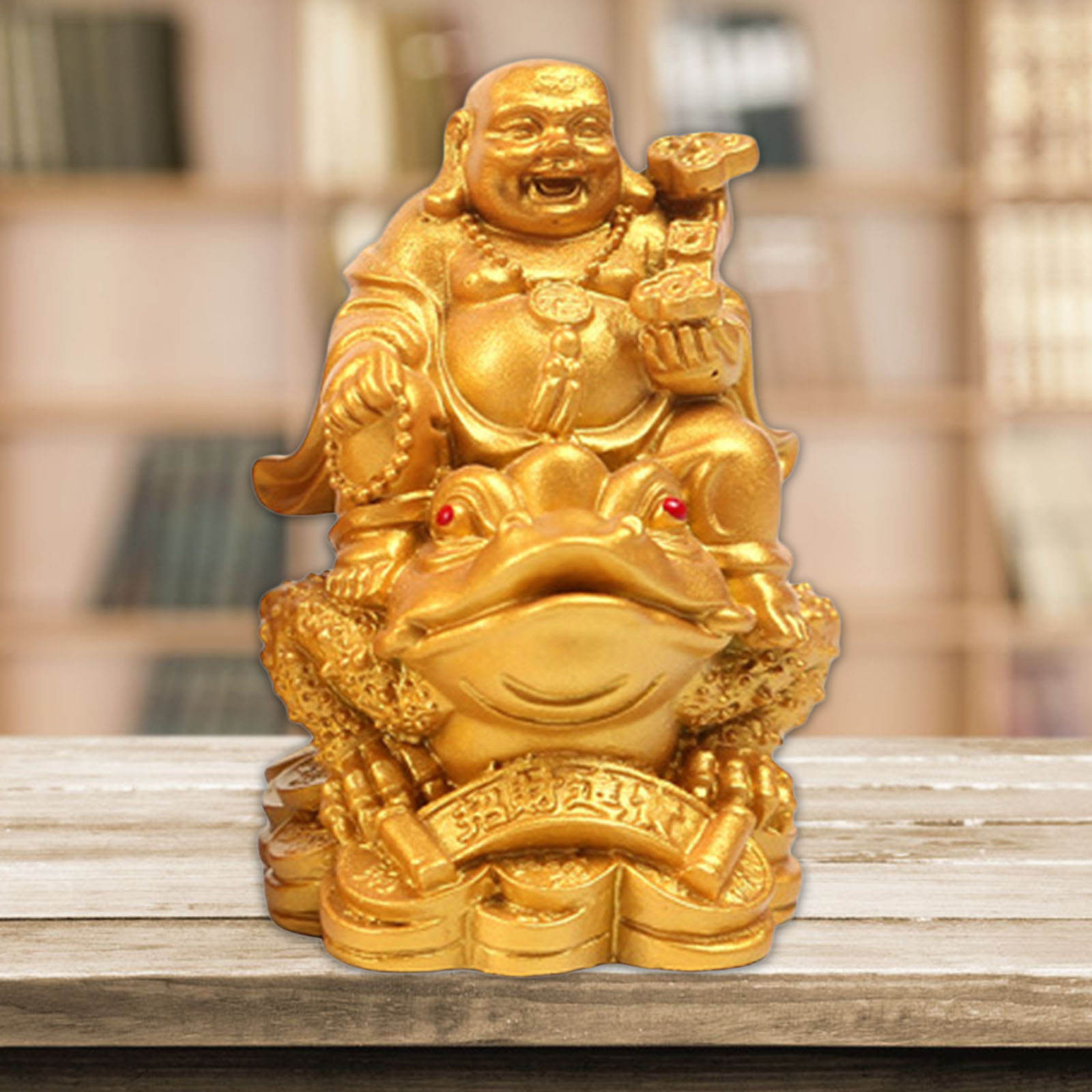Laughing Buddha Wealth Lucky Feng Shui Ornament Figurine for Wedding Birthday Shop