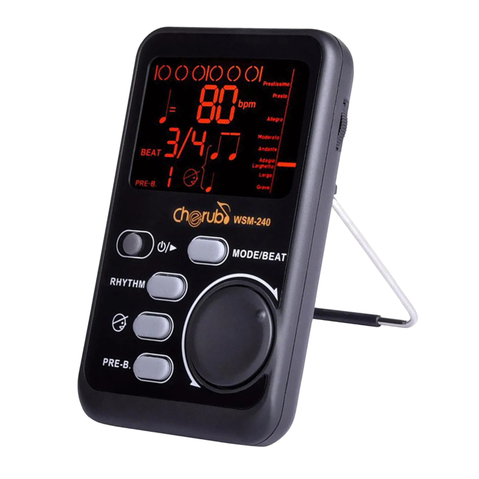 LCD Digital Metronome Tuner Beat Tempo for Piano Violin Guitar Drum Bass