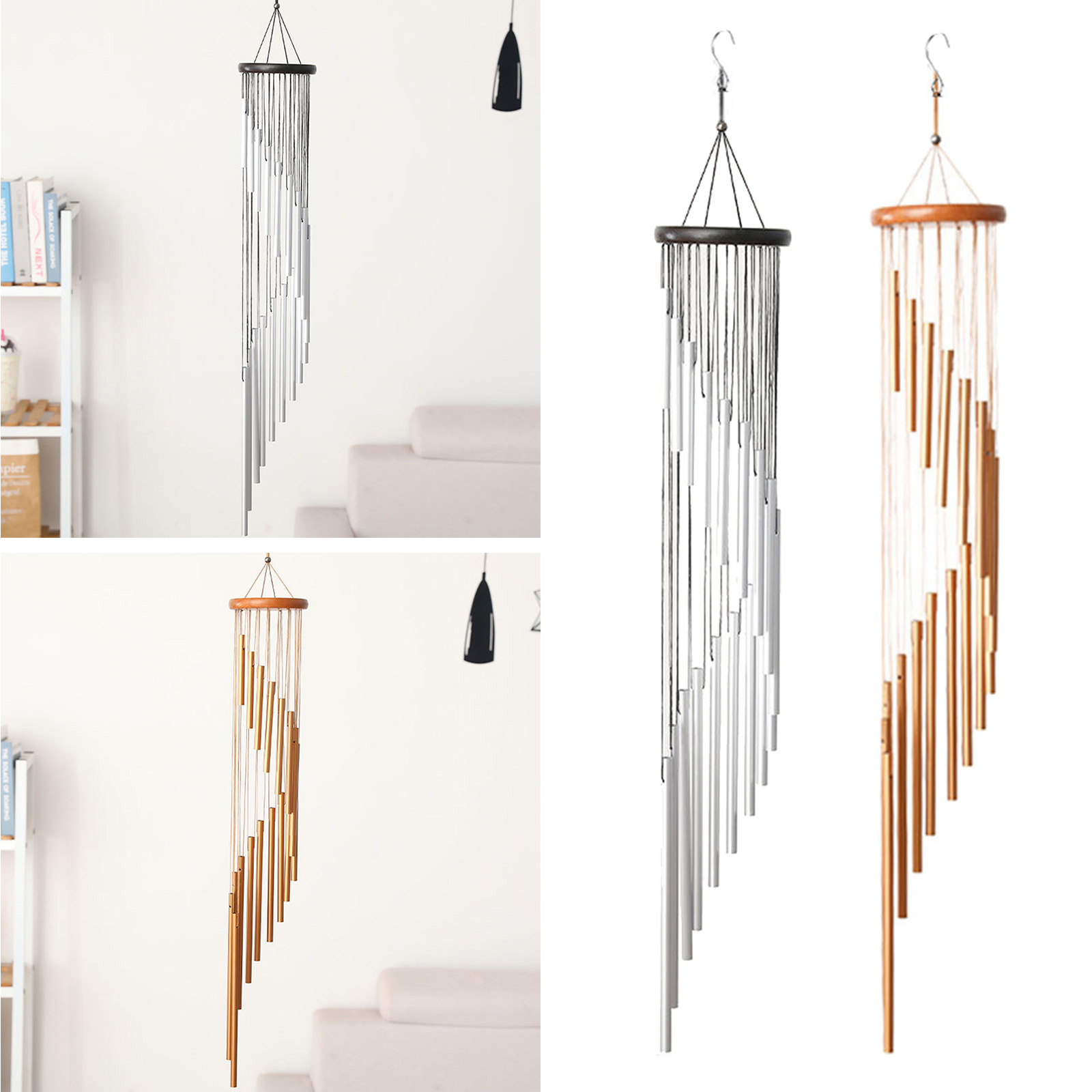 Large Wind Chimes 18 Aluminum Tubes Windchime for Garden Patio Decor Gifts