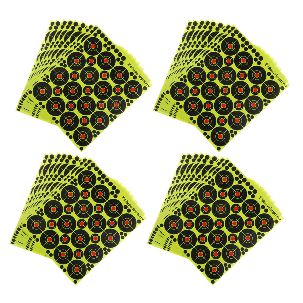 4x 160pcs  Targets Reactive Splatter Dia. 5cm Adhesive Paper Target