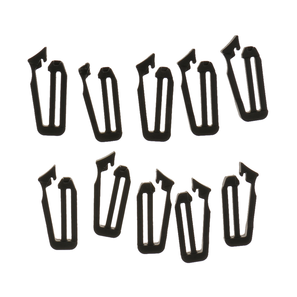 10pcs 25mm Plastic Molle Webbing Connecting Clips Strap Buckle Backpack Belt Carabin