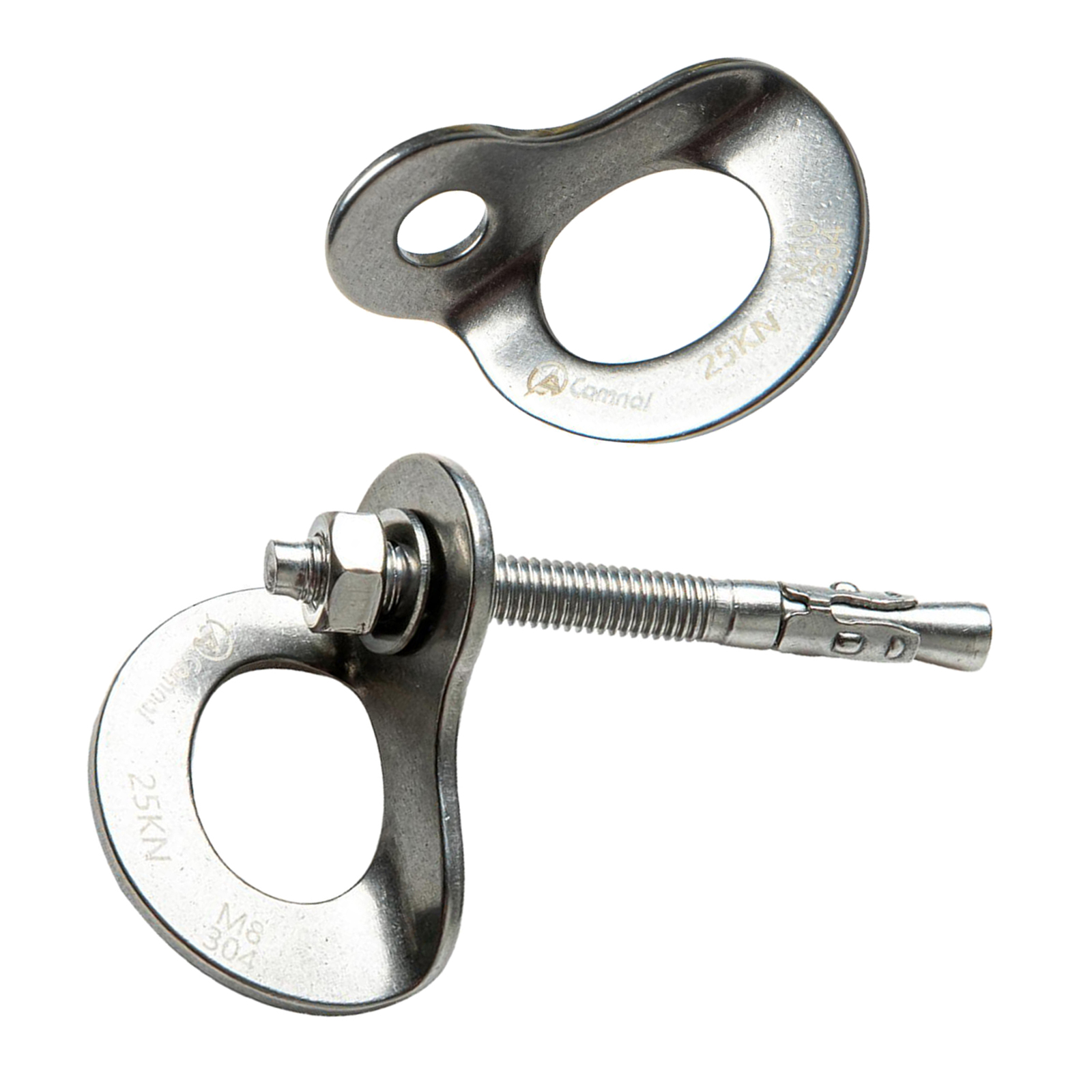 25KN Anchor Hooks Set, Heavy Duty Climbing Anchor Hangers and Bolt Steel