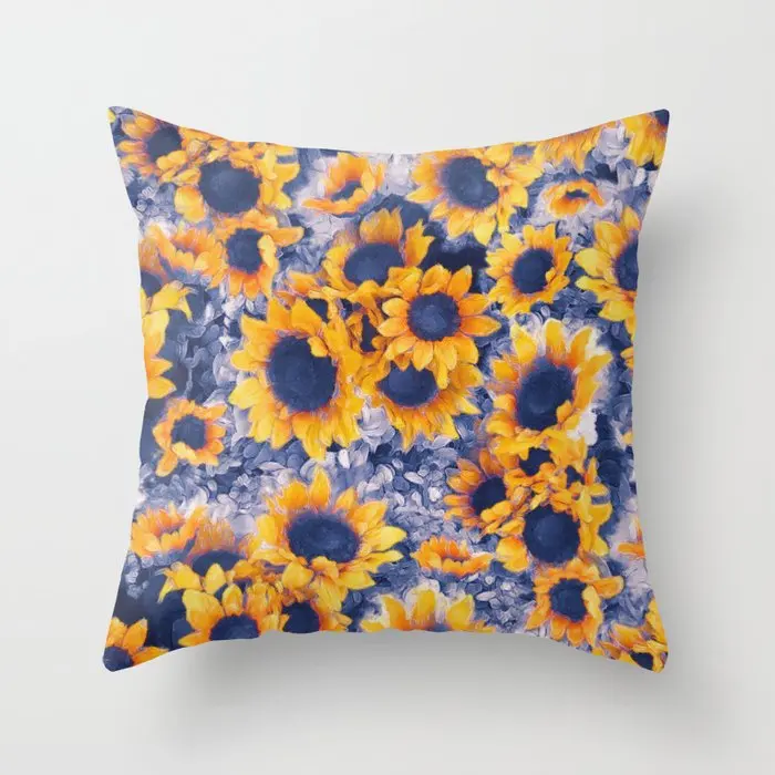 sunflowers-blue-pillows
