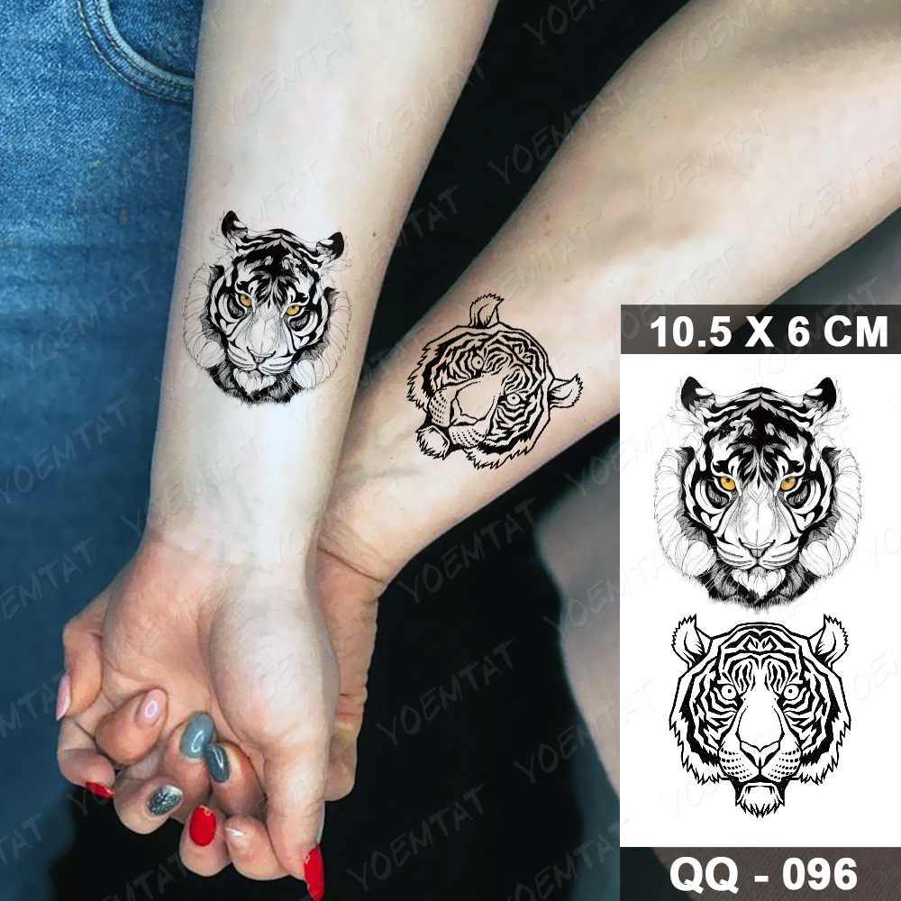 Best of Waterproof Temporary Tattoo Sticker Tiger Wolf Fox Animal Children Glitter Fake Tatto Transfer Sexy Art Anime Tatoo Women Men Reviews & Tips - Image 3