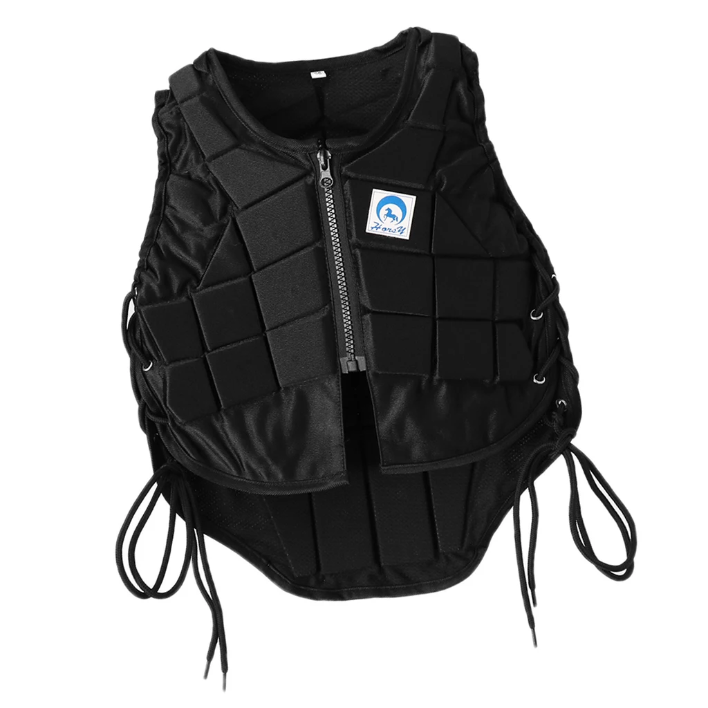 Kid Adult Safety Horse Riding Equestrian  Pro Protective Vest Black