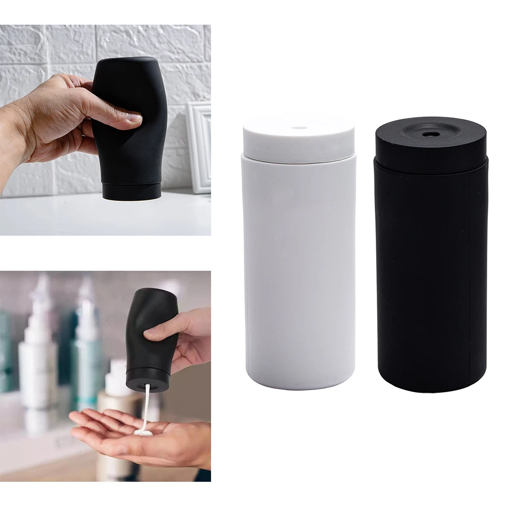 Squeezing Liquid Dispenser Lotion Empty Container Bottle Shampoo Condiments Travel Bottles Container Silicone Soap Dispenser