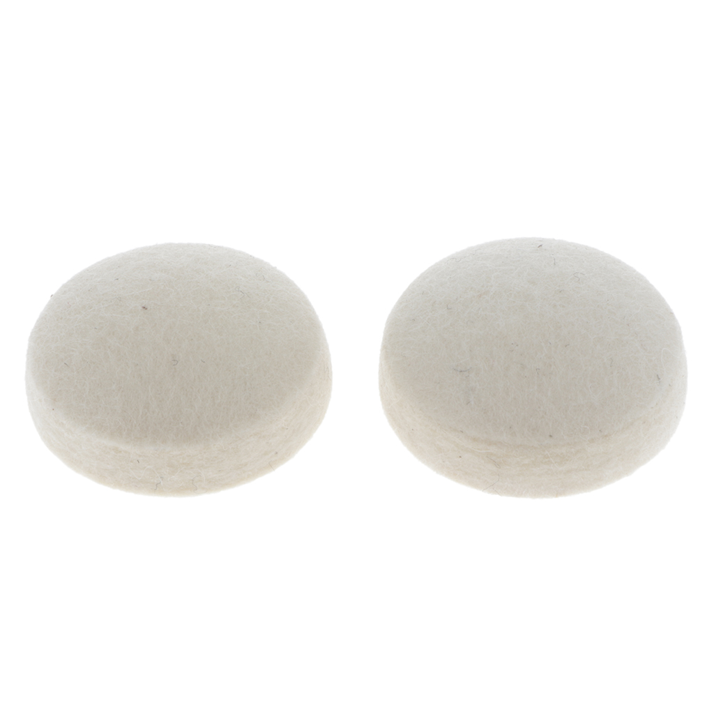 2Pcs Wool Felt Drums Round Electric Drum Beater Heads Instrument Parts Set