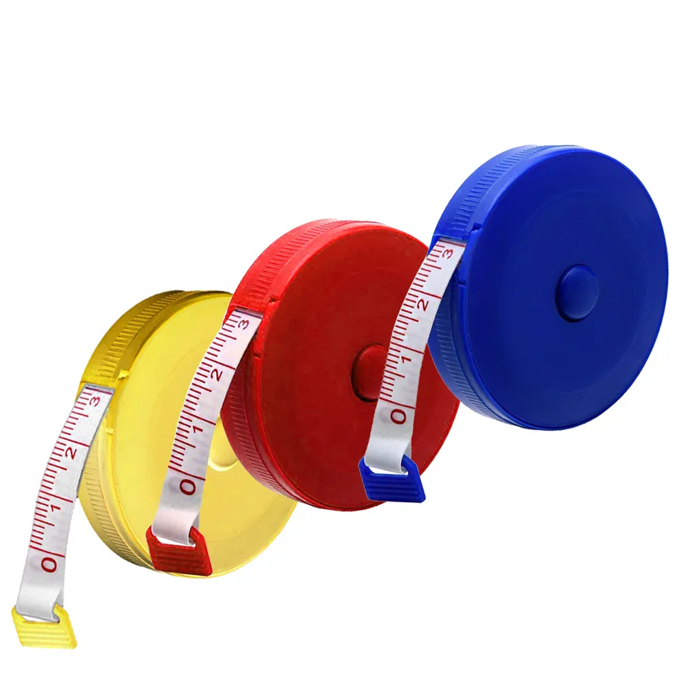 1.5M Sewing Ruler Meter Sewing Measuring Tape Retractable Body Measuring Ruler Sewing Tailor Tape Measure Soft Random Color