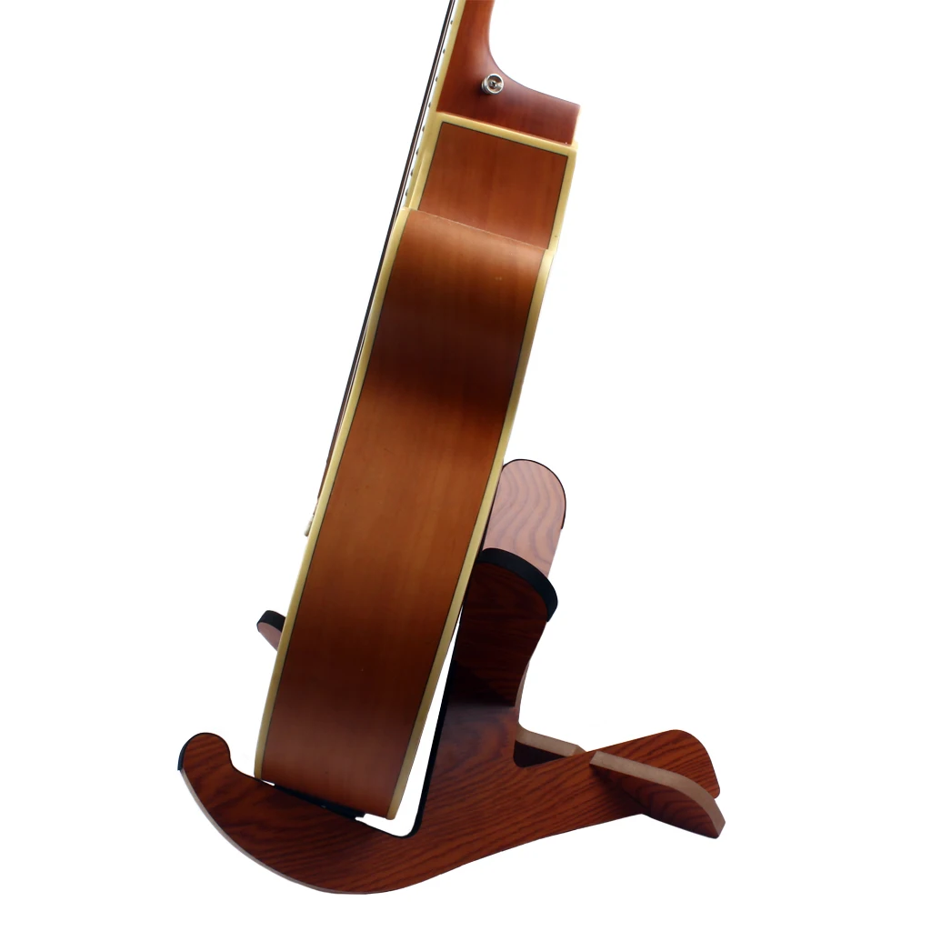 Portable DIY Wood Guitar Floor Stand Support for Music Store Home Exhibition Decoration