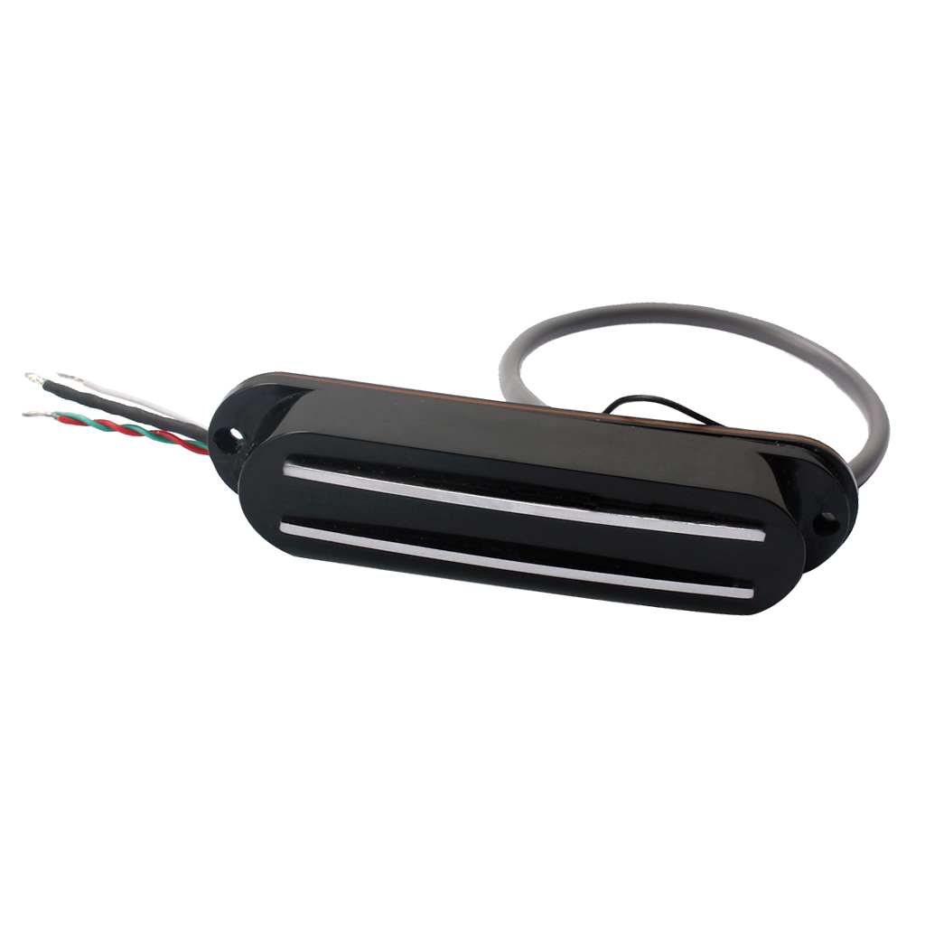 Prewired Dual Hot Rails Pickup Black Cover for Electric Guitars Replacement Part DIY
