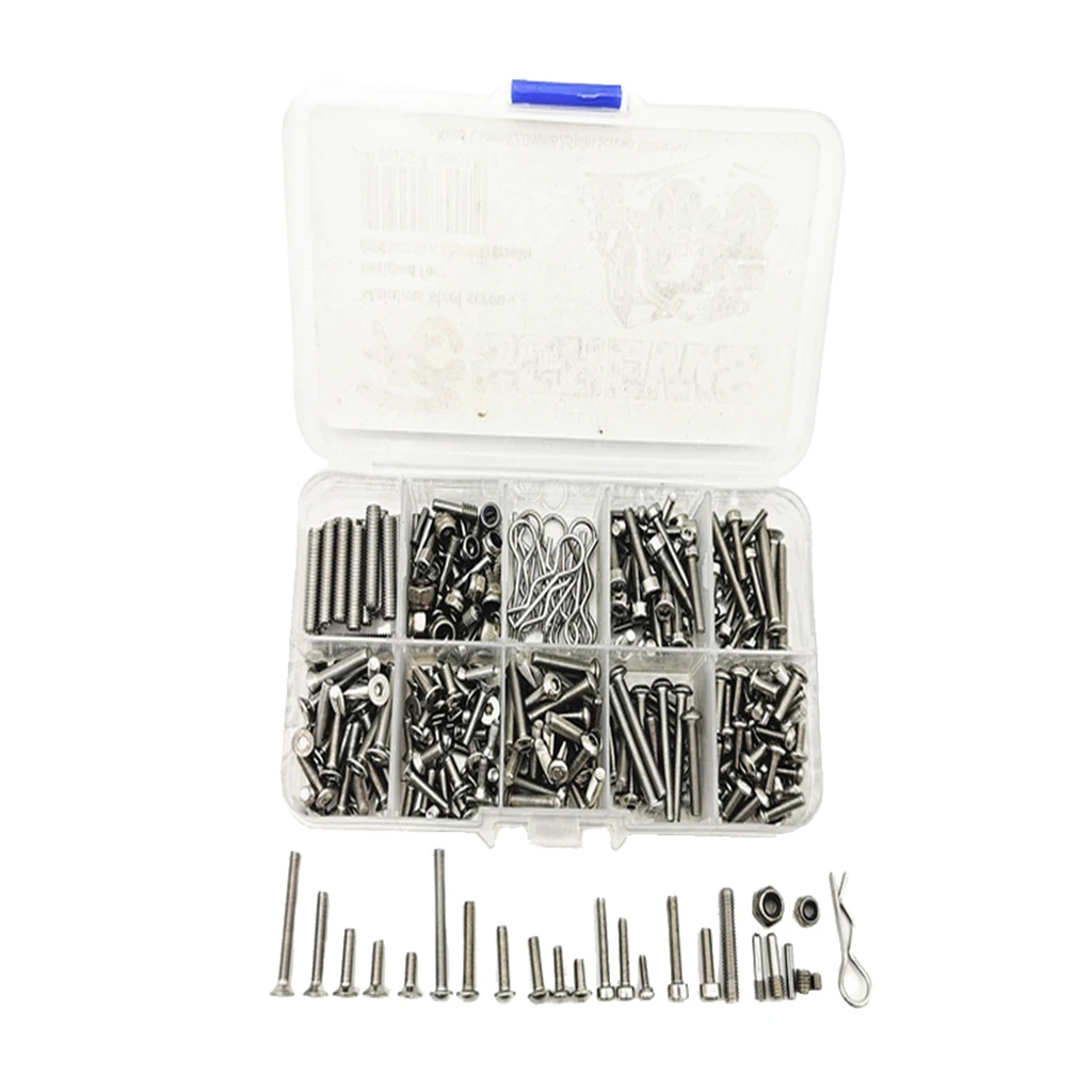RC Crawler Screws Screw Kit Parts Sets Stainless Steel Durable For SCX-10