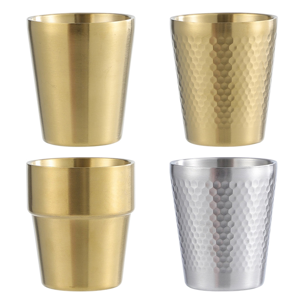300ml Stainless Steel Travel Unbreakable Beer Mug Shatterproof Ice Water Beverage Wine Drinks Cup Tumbler Cup Party Beer Mugs