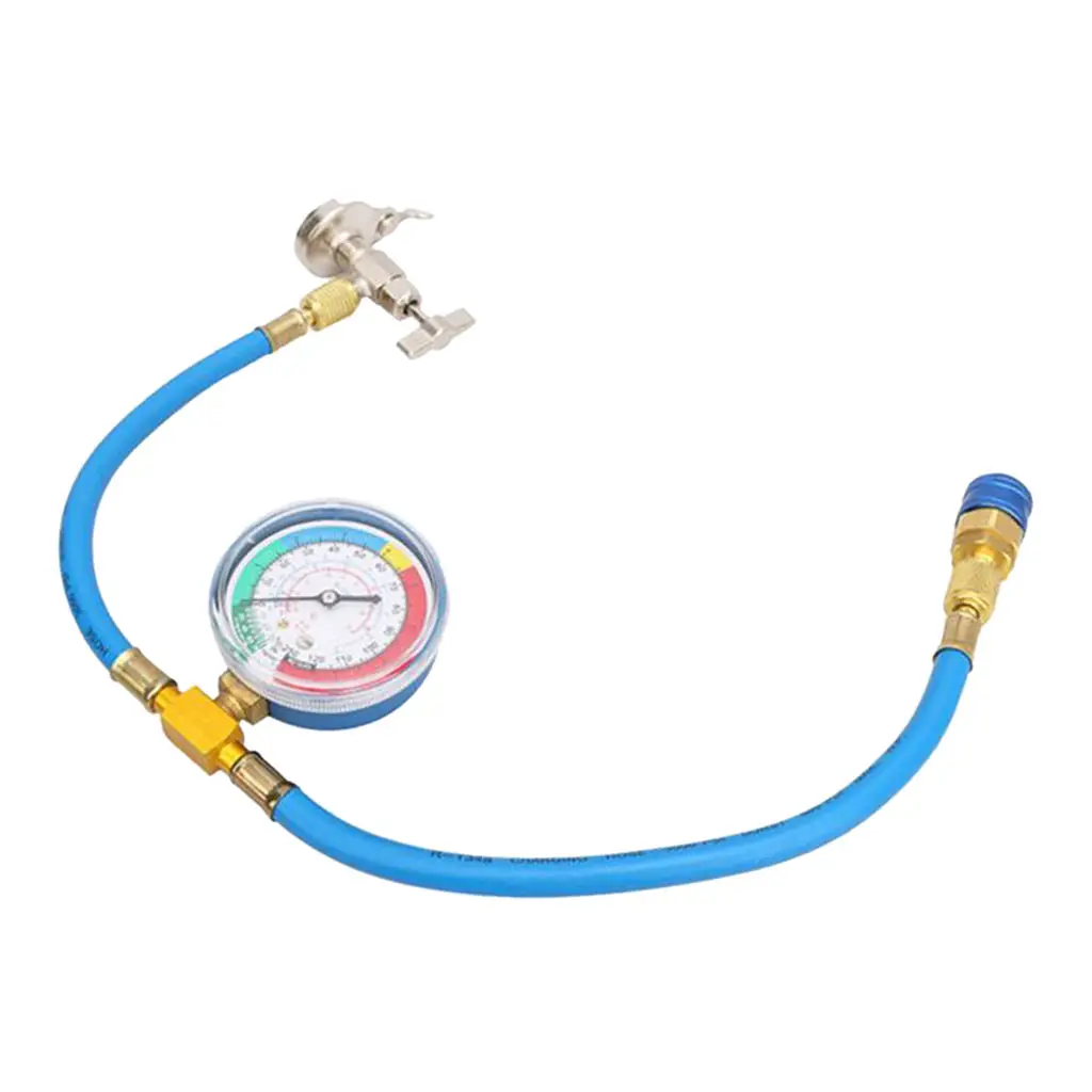 Anti-leaking Car Air Conditioning Pressure Gauge Recharge Hose With Gauge