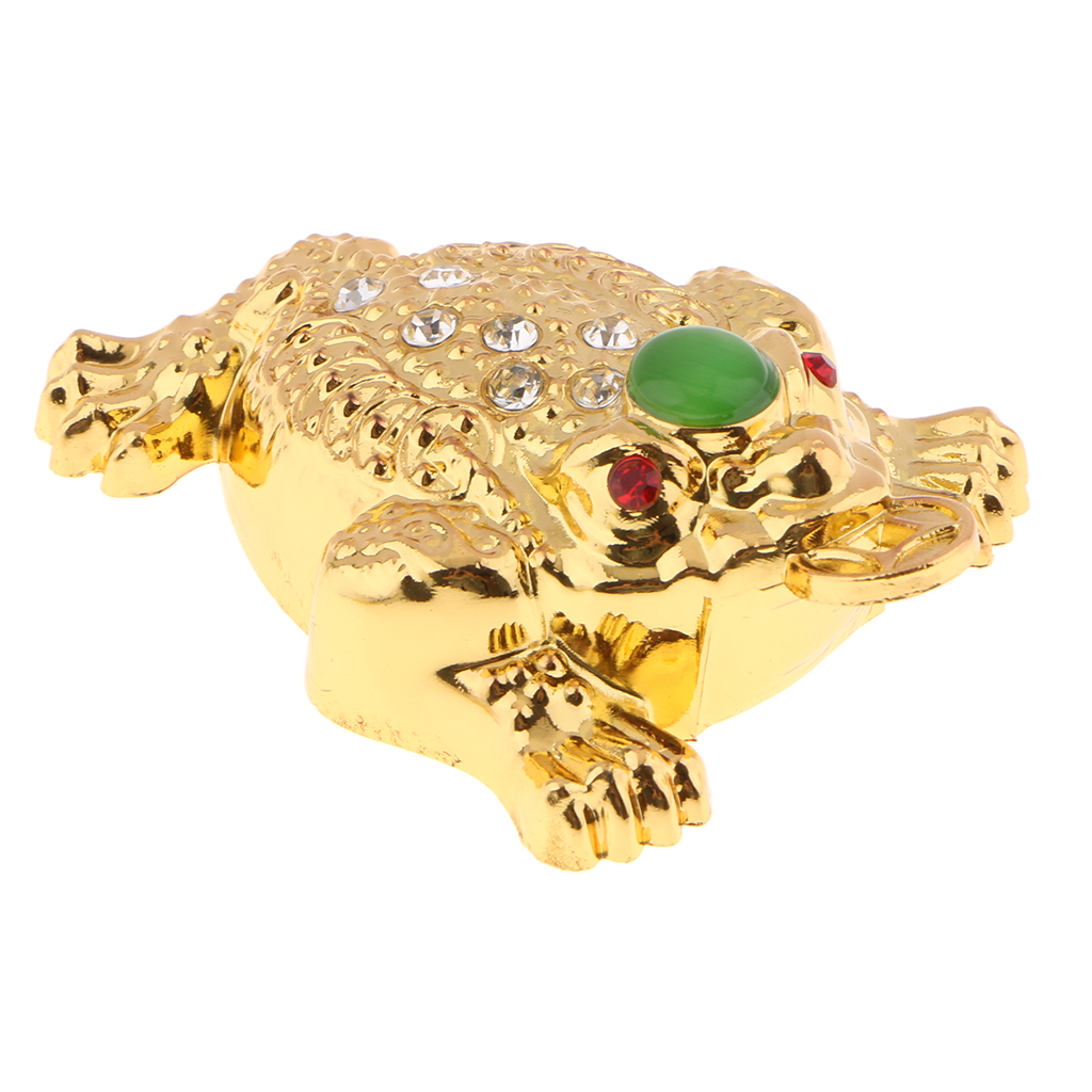 MagiDeal Chinese Feng Shui Money Fortune Wealth Frog Decor Toad Coin Craft M Tabletop Centerpieces Figurine Statue Ornament