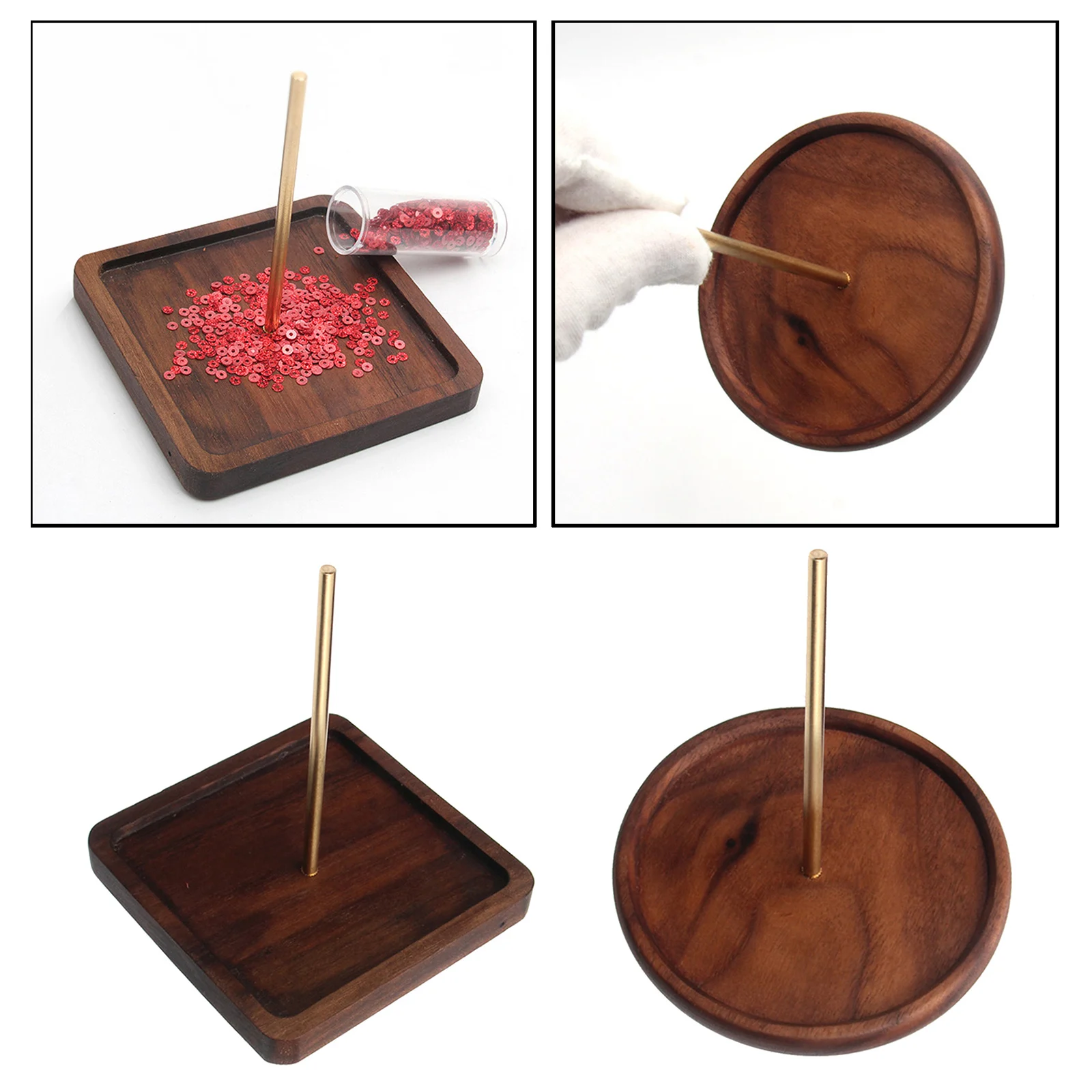 Beading Tray Wooden Loom Kit Yarn Holder for DIY Necklaces Bracelets Jewellery Making