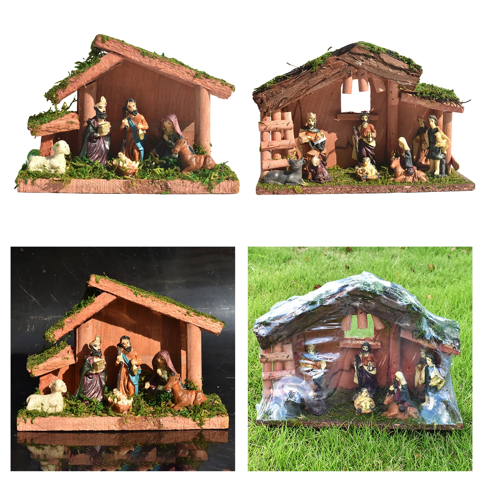Holy Fairy Nativity Figurines Cute Christmas Decorative Garden Desktop Home Offce Living Room Bedroom Decor