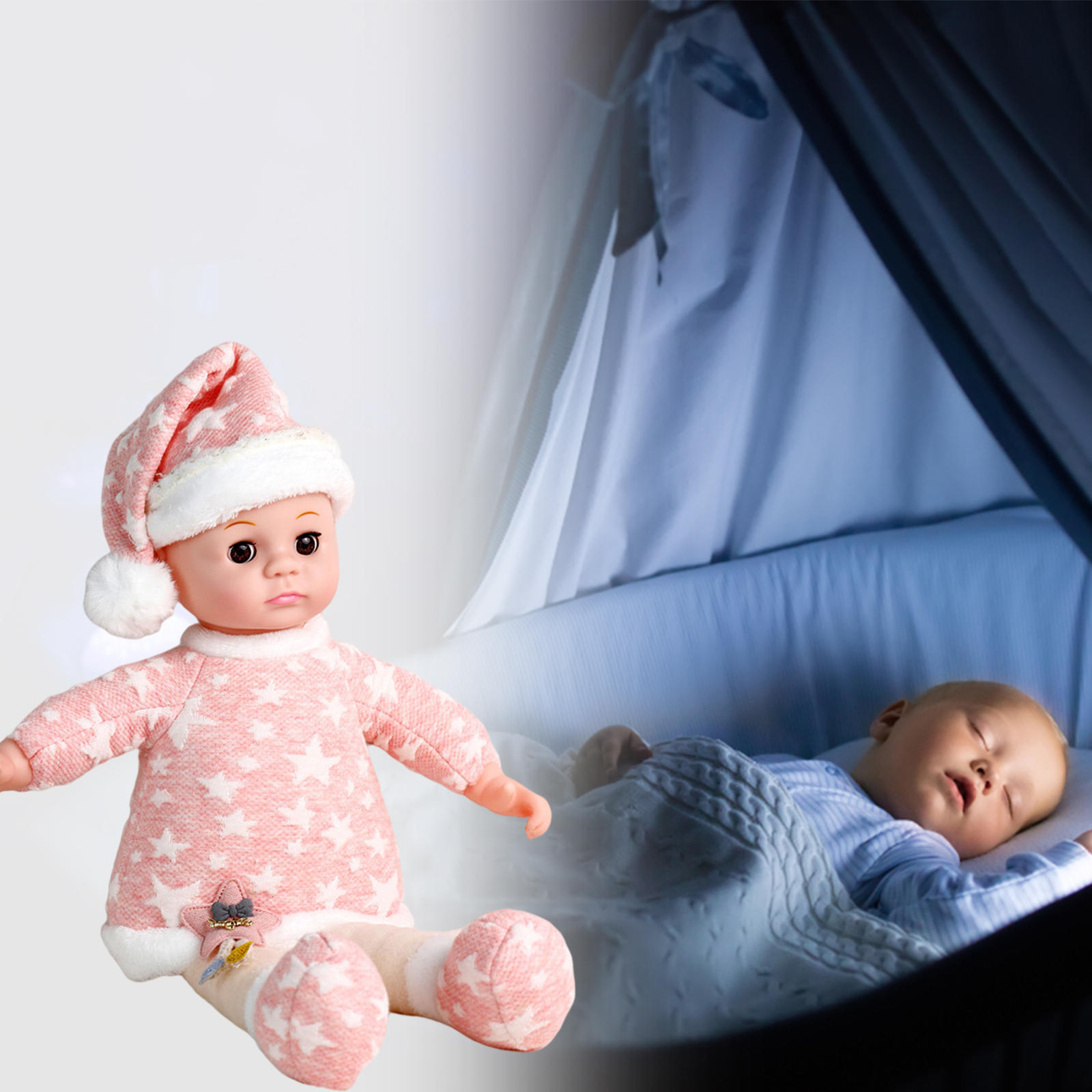 Cute Baby Doll with Speak Function Full Body Baby Boy for Kids 3 -4 Holiday Gifts