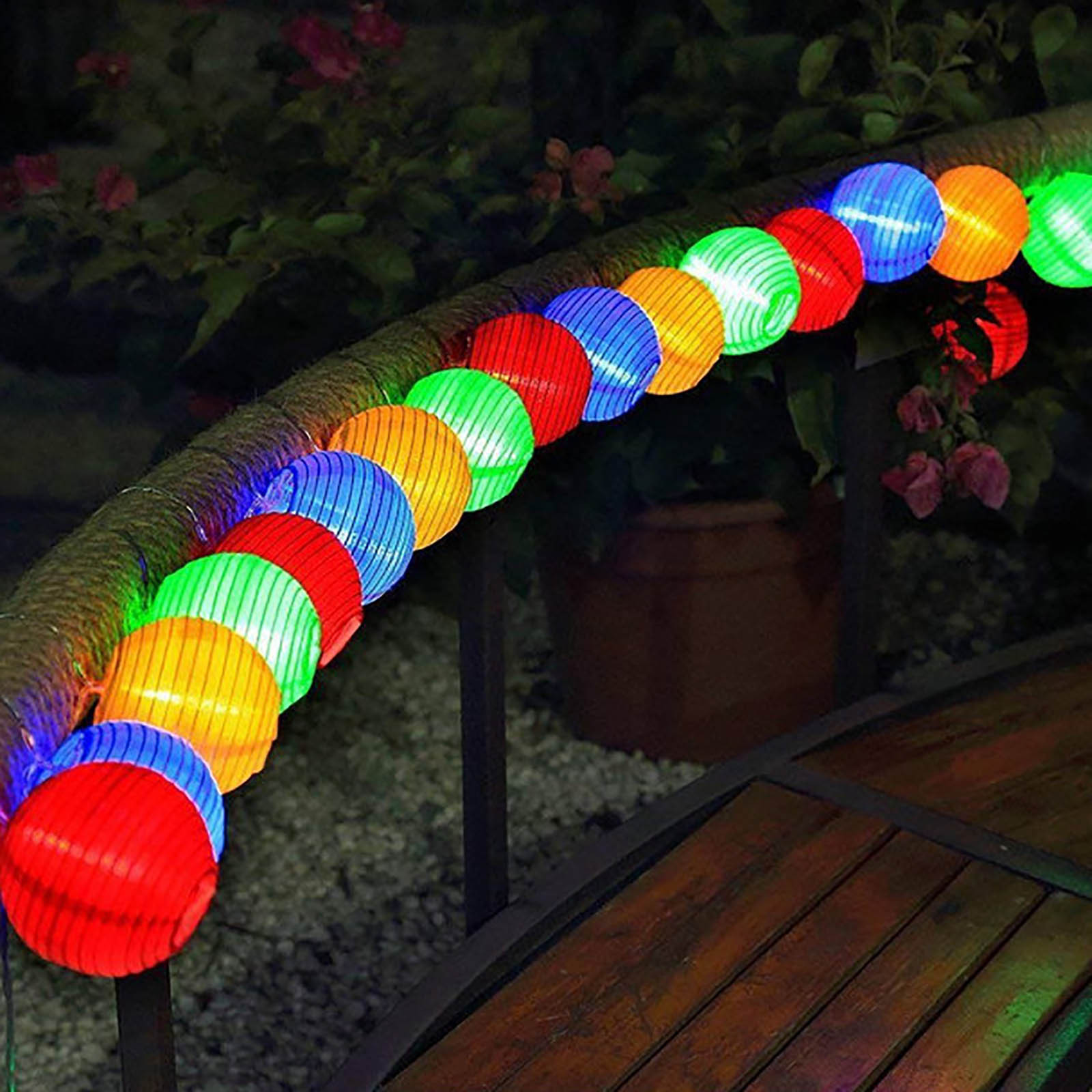 Lamp Covers & Shades Solar Lantern String Lights 6.5M 30 LED Ball Light