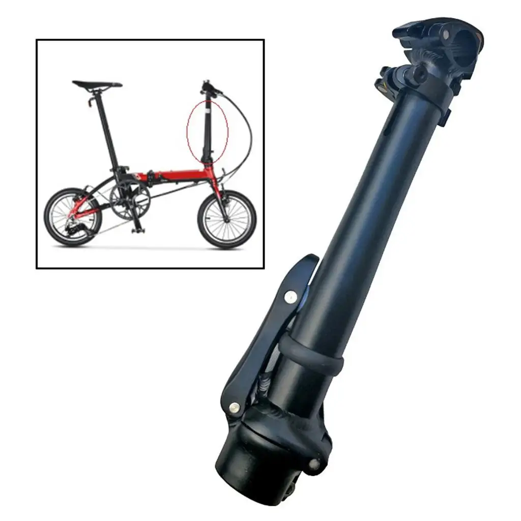 Durable Folding Bike Handlebar Tube Stem Quick Release  Adjustable Riser