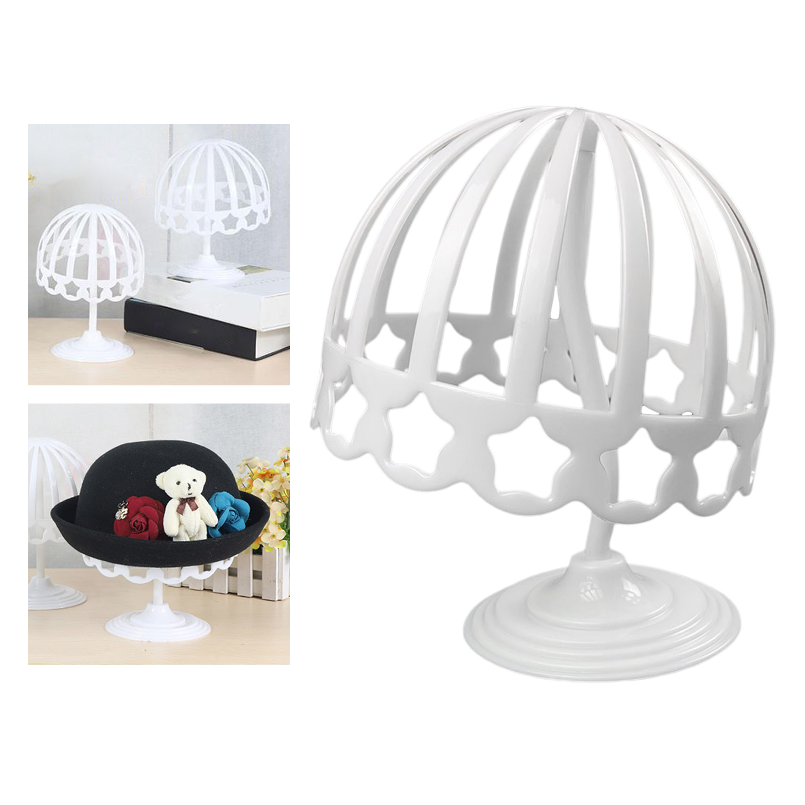 Baby Child Mannequin Head Model Dome Hat  Holder Rack Storage Wigs Show Display Stand Organizer Shelf Plastic Holder Rack