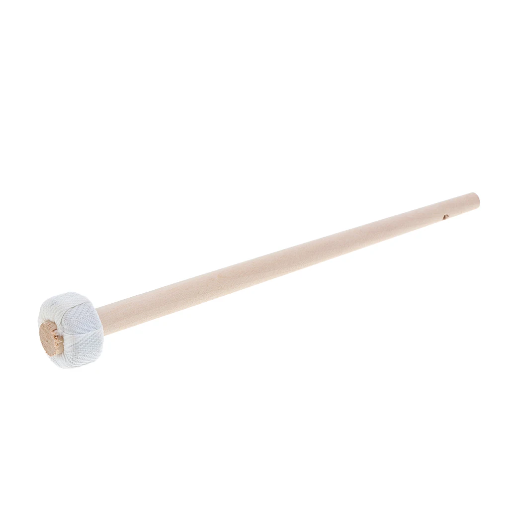 Wooden Cymbal Gong Hammer Mallet Drumstick Percussion Parts 25cm/9.84inch