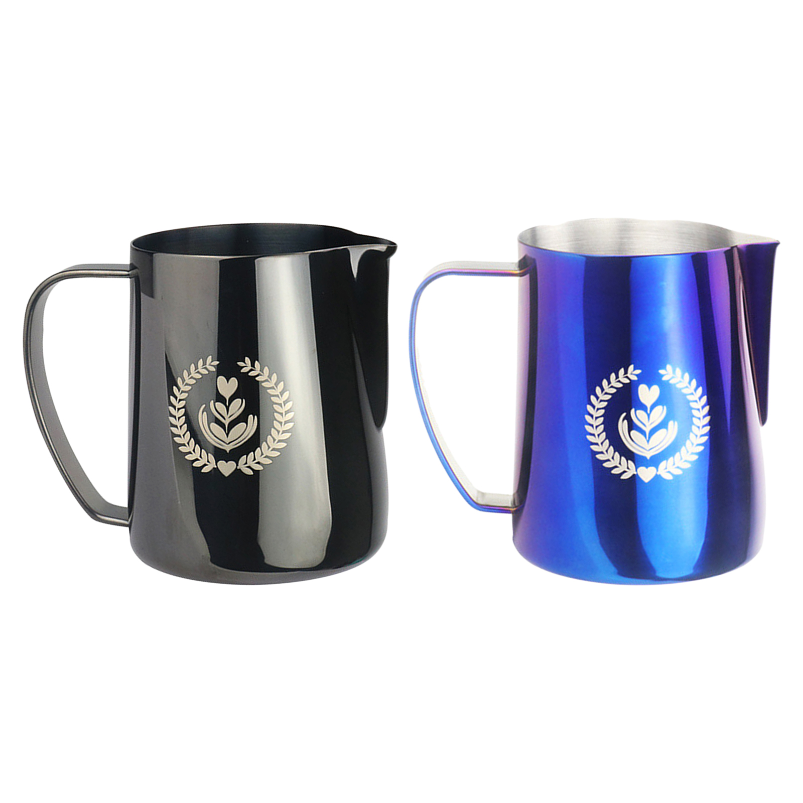 Commercial Grade Stainless Steel Frothing Pitcher, 12-Ounce Frothing Pitcher, Milk Froth Pitcher