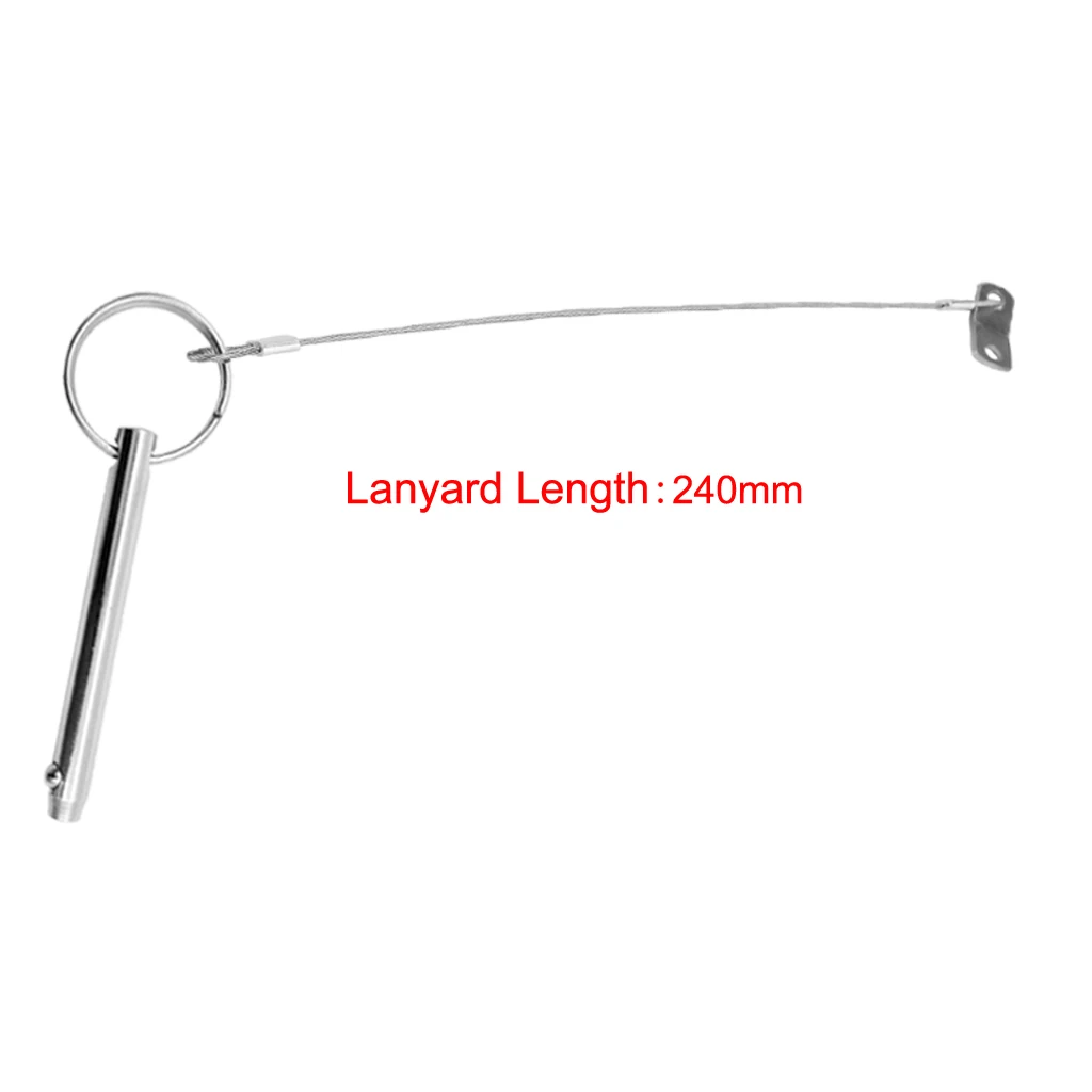Quick Release Pins 5/16 Inch (8mm) 316 Stainless Steel for Boat Bimini Top Deck