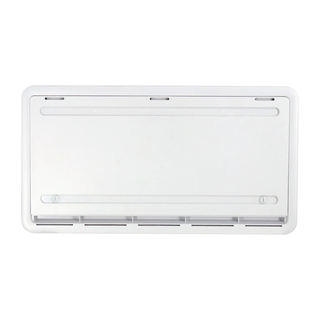 Durable Universal RV Storage Hatch w/ Fan Camper Accessories White 52x28cm