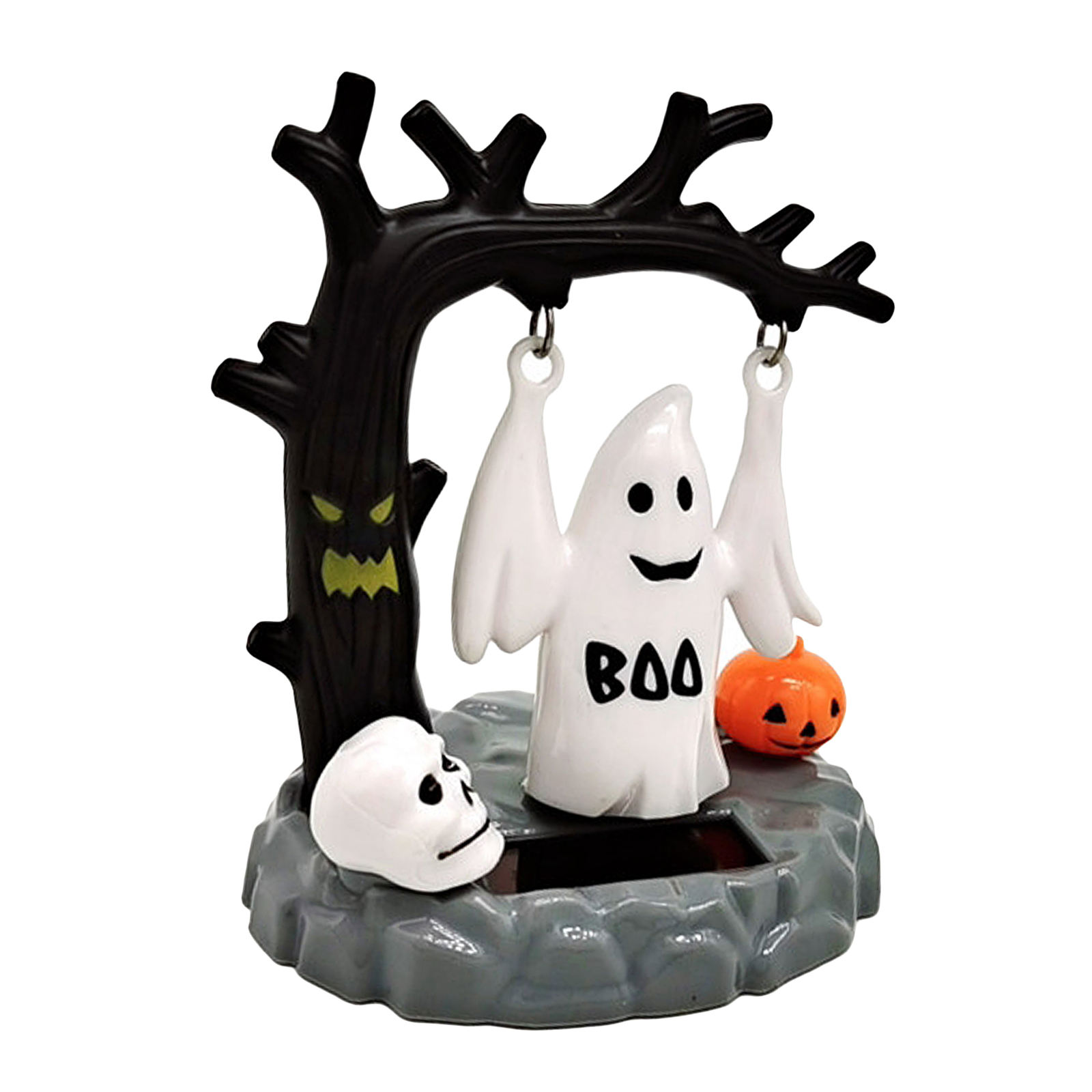 1pc Novelty Solar Powered Dancing Swinging Hanged  Doll Table Car Decor