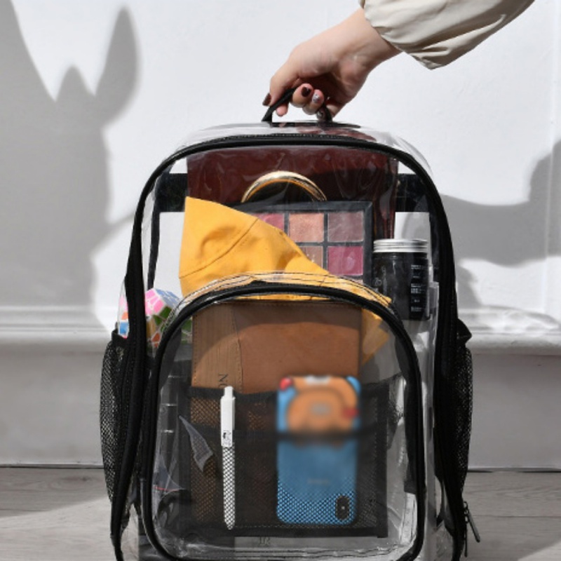 Waterproof PVC Transparent School Bag 