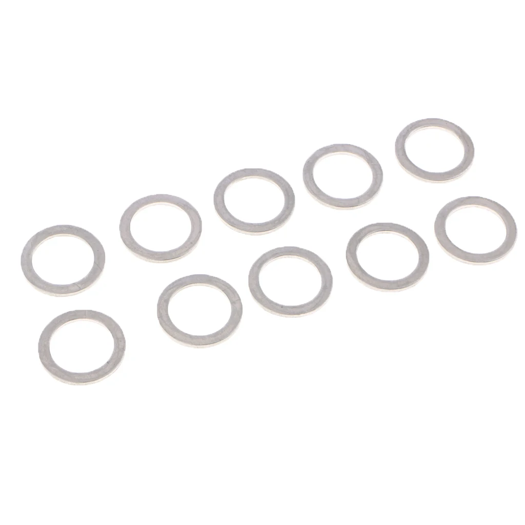 ENGINE OIL CHANGE COPPER DRAIN PLUG GASKET CRUSH  WASHER - Silver