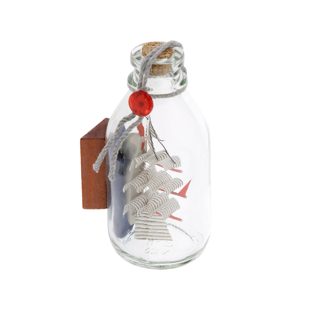 Sailing Boat Glass Wishing Bottle Wish Bottle Wedding Party Decor Gift