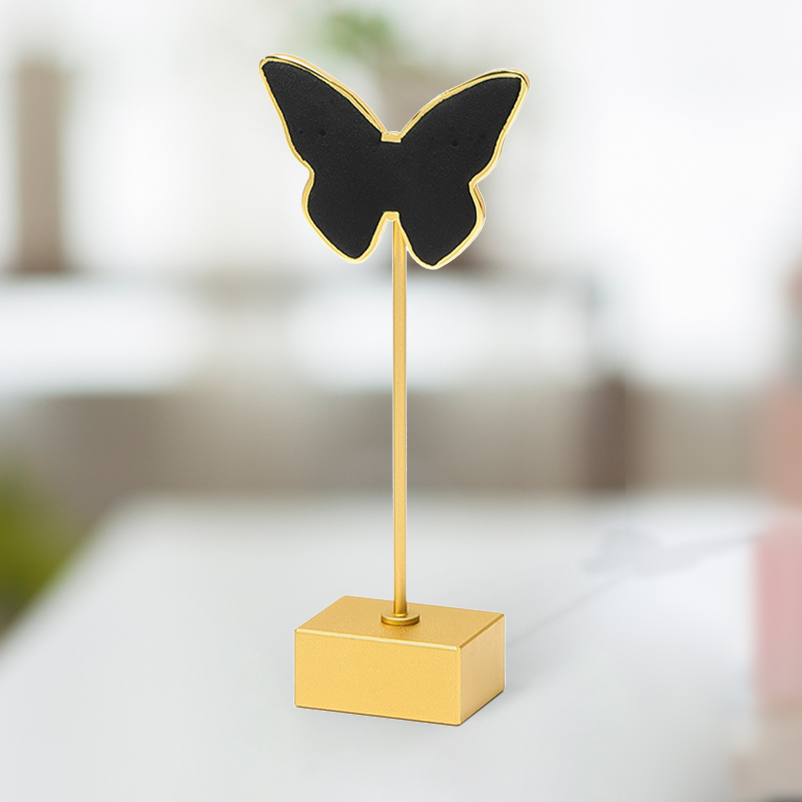 Butterfly Design Earrings Stand Holder Tabletop Jewelry Display Rack for  Store