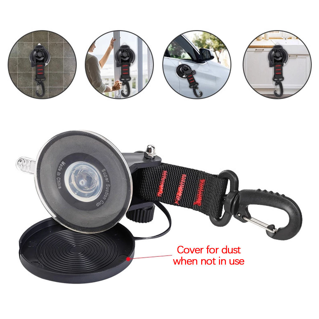 Max 10 kg Car Boat Camping Vacuum Suction Cup Anchor with Hook for Restroom Home