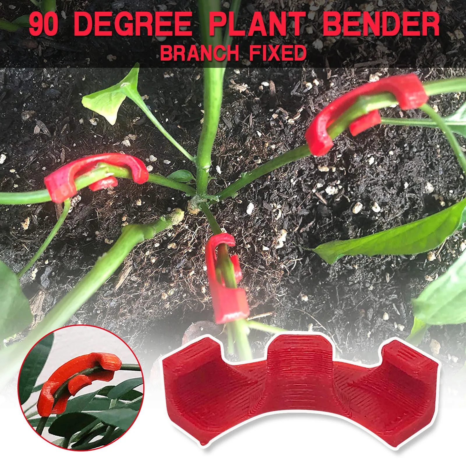Details about   30Pcs 90 Degree Plant Bender Shaped Control Clip for Branch Low Stress Training 