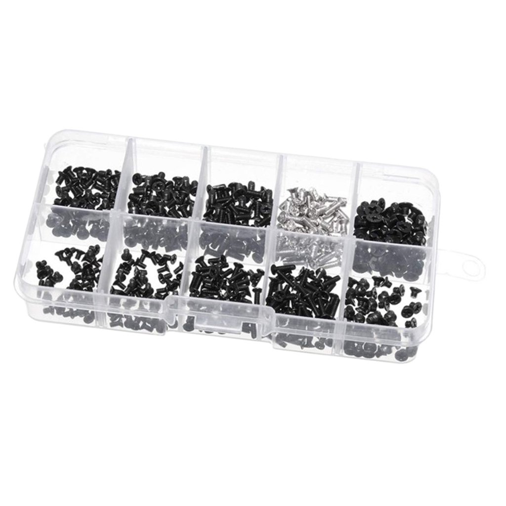 500 Pieces Laptop M2 M2.5 M3 Screws Set Fit IBM HP Sony Motherboard DIY