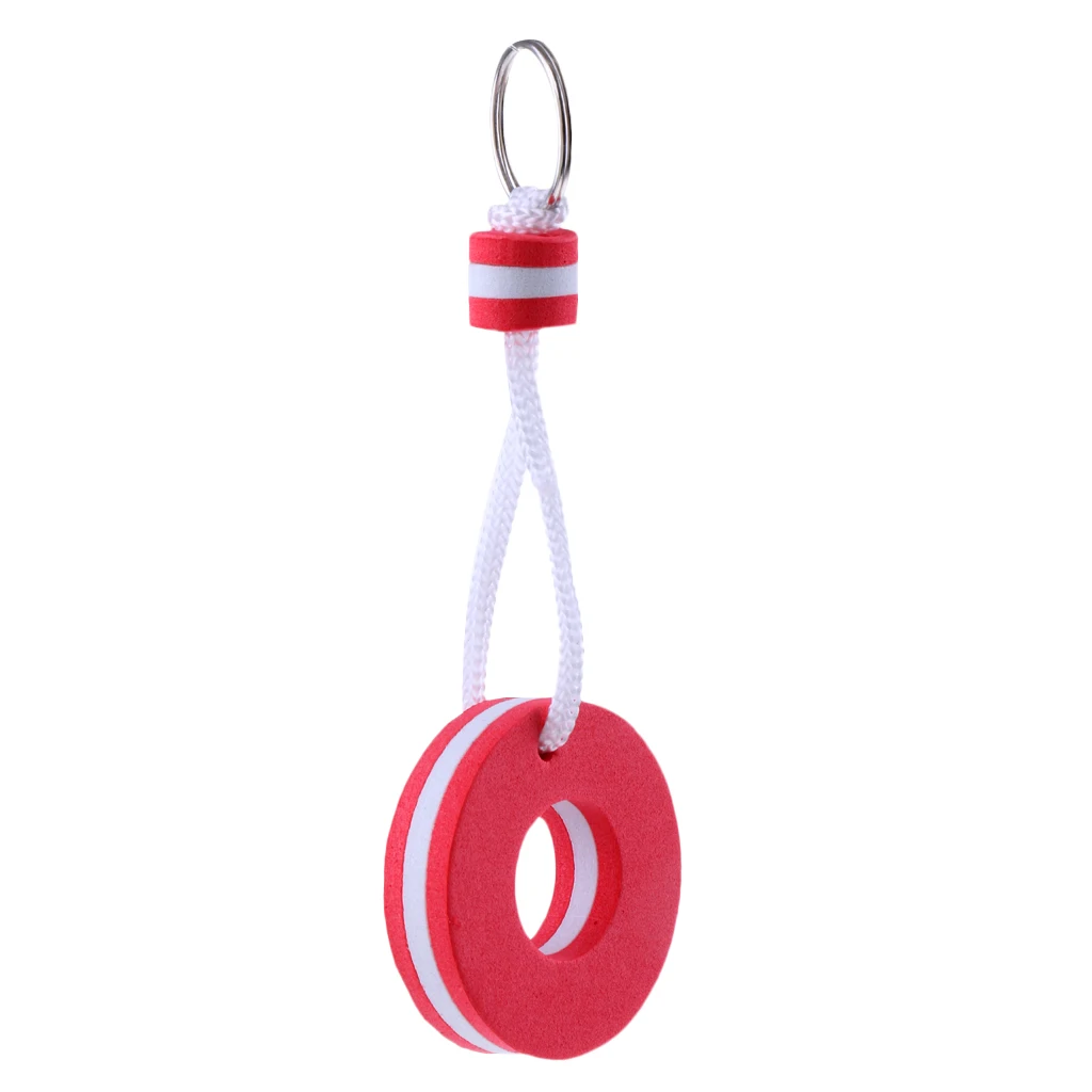 Red Foam Floating Key Chain Key Float Holder Buoy - Great Keychain for Boating,