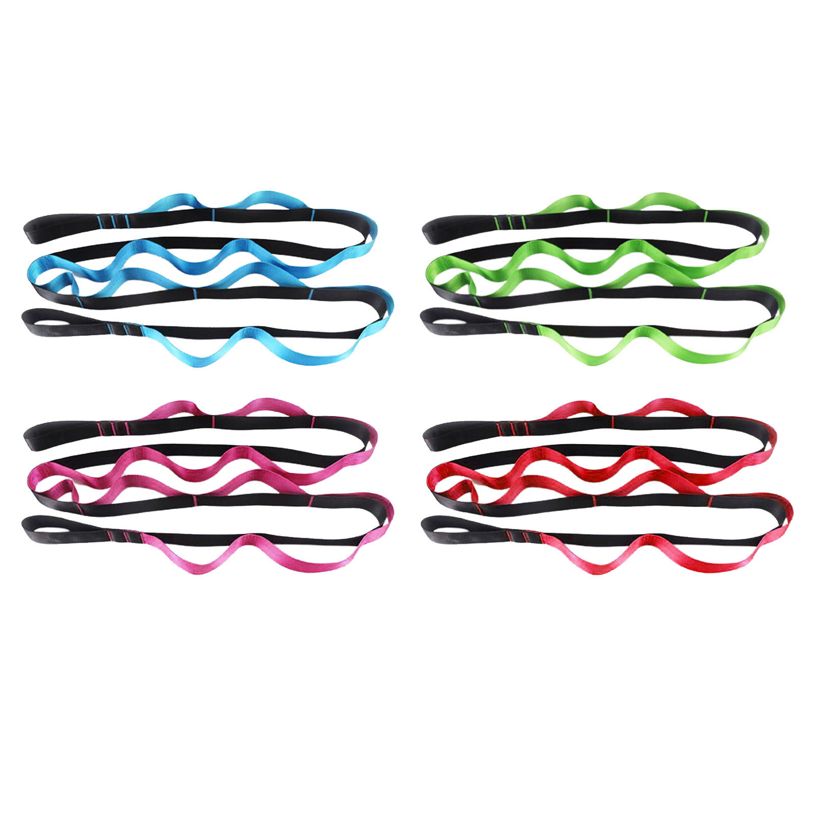 270cm Yoga Stretch Strap, Sports Stretching Strap, Pilates Pull Belt for Physical Therapy, Latin Dance and Gymnastics