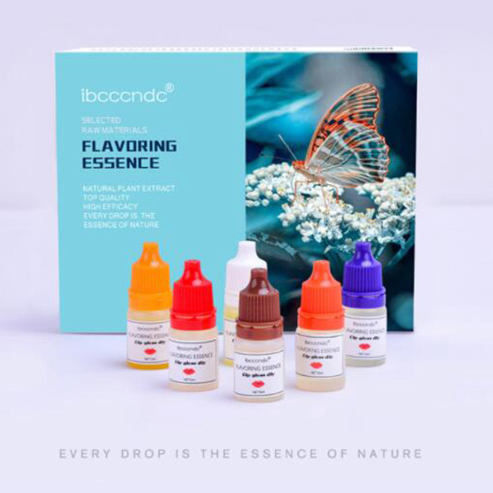 6 Pcs Lip Gloss Flavoring Essence, Lip Liquid Flavor for DIY Lip Gloss Base,Lipstick Edible Flavor, 5ml
