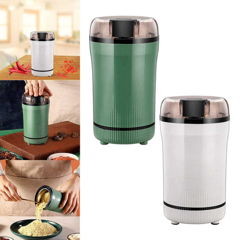 Electric Grinder Stainless Steel Blade Mini Delicate Grinding for Nut Herb Dried Chili Family Baby food supplement machine