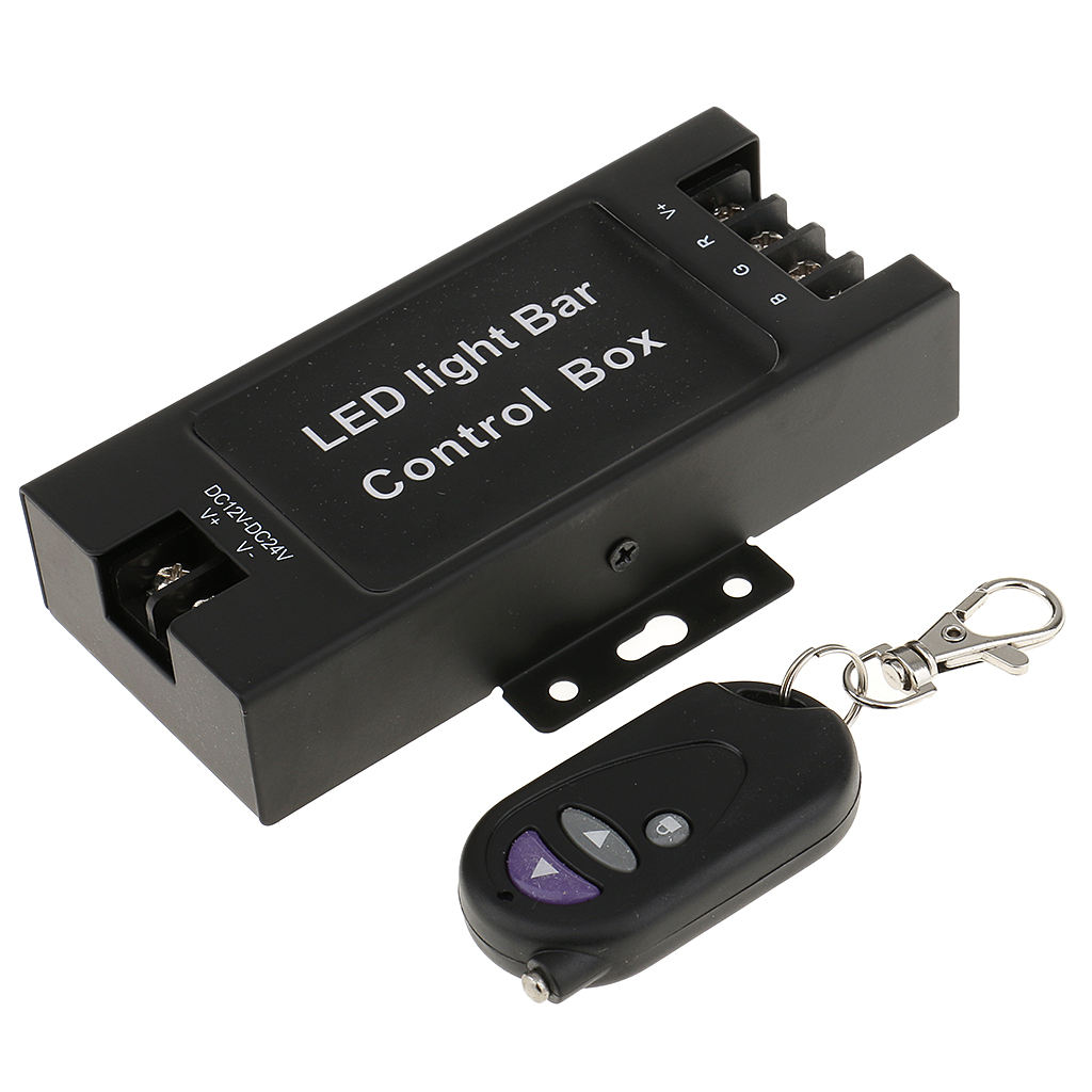 LED Light Flasher Flash Strobe 7 Modes Controller Box with Wireless Remote Control For DC 12V Car Truck Motorcycle Vehicle