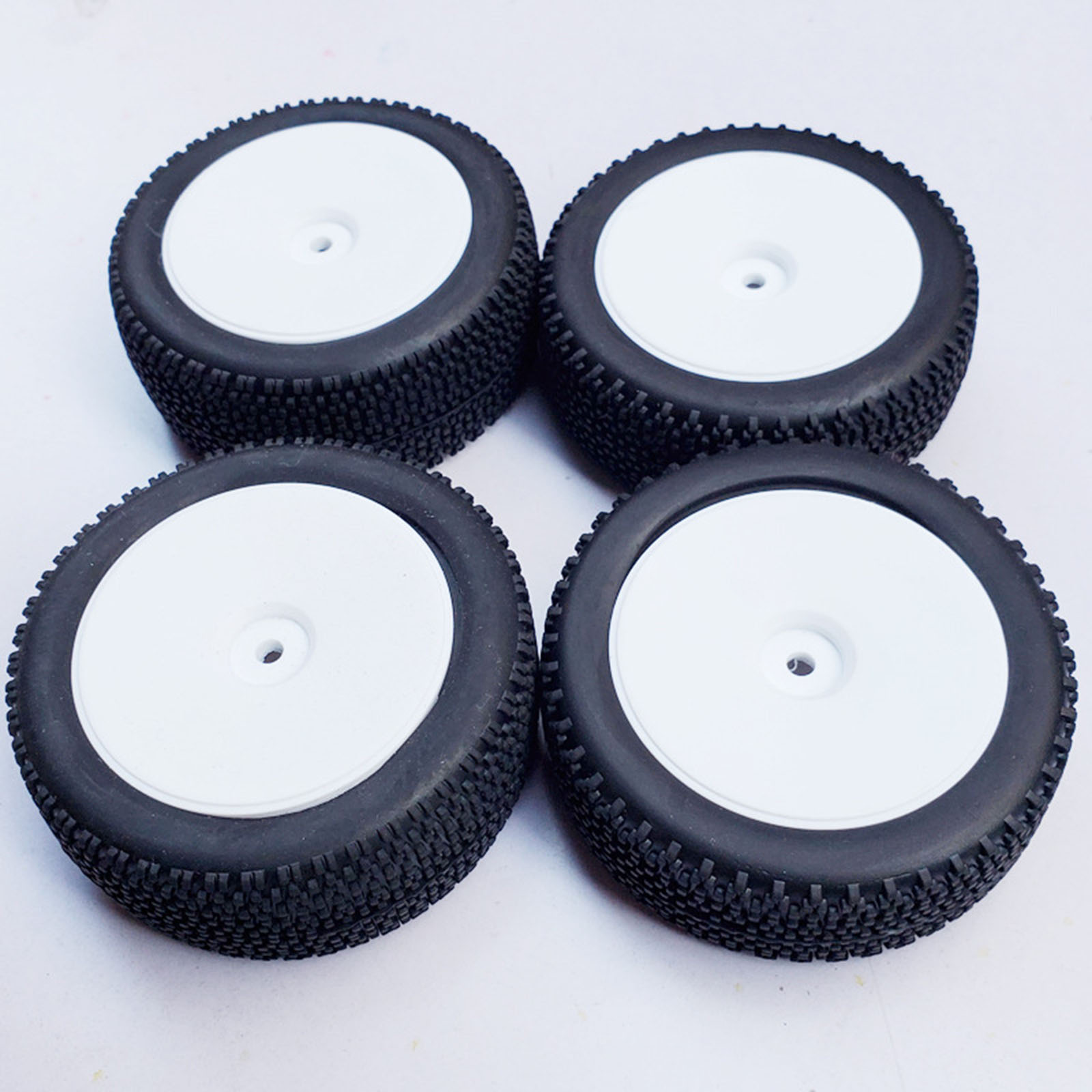 4 Set of RC Car Rubber Tires Replacements for Wltoys 144001 Hobby Car Crawler Parts