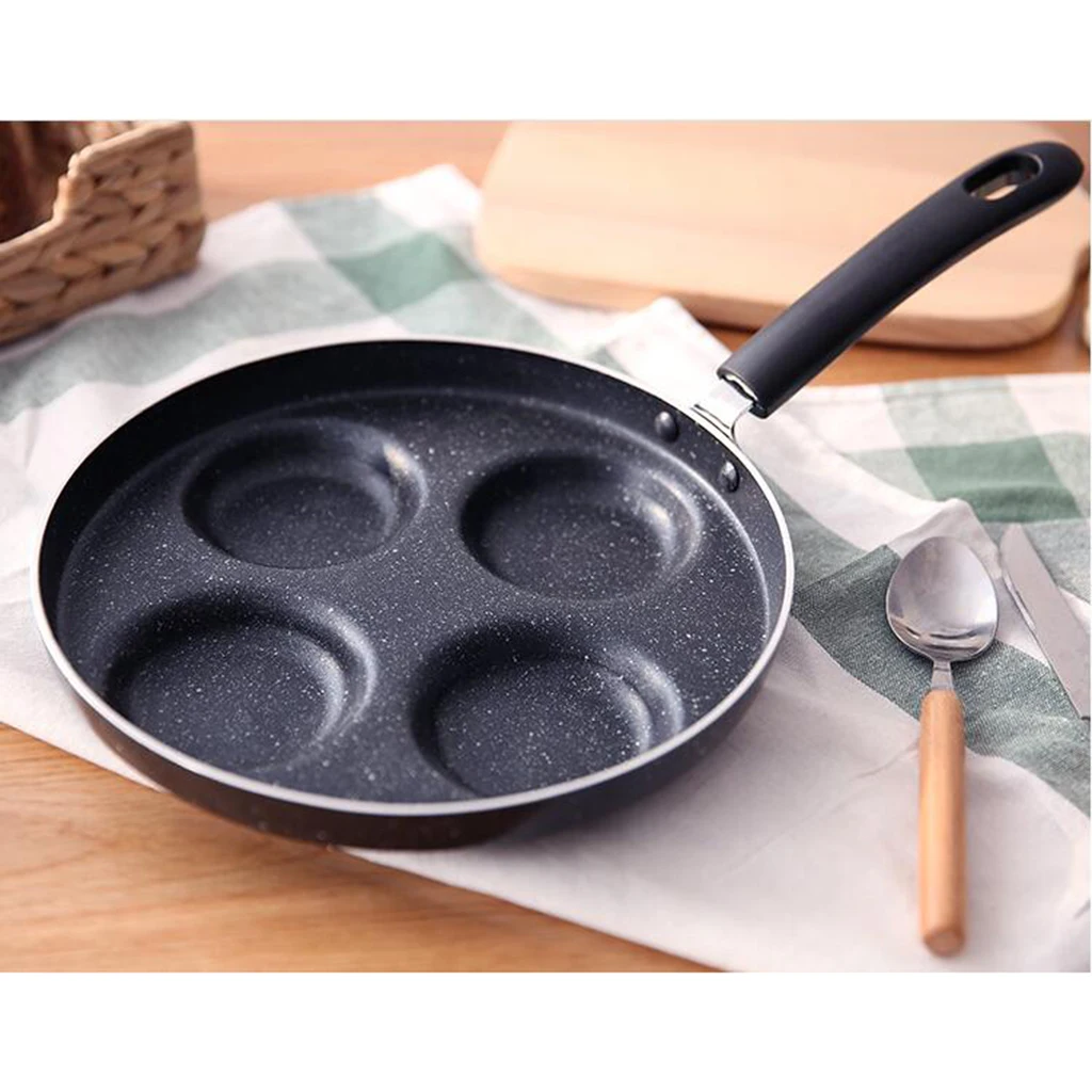 4-in-1 Non-Stick Pancake Frypan Aluminium Alloy Breakfast Cookware 24cm