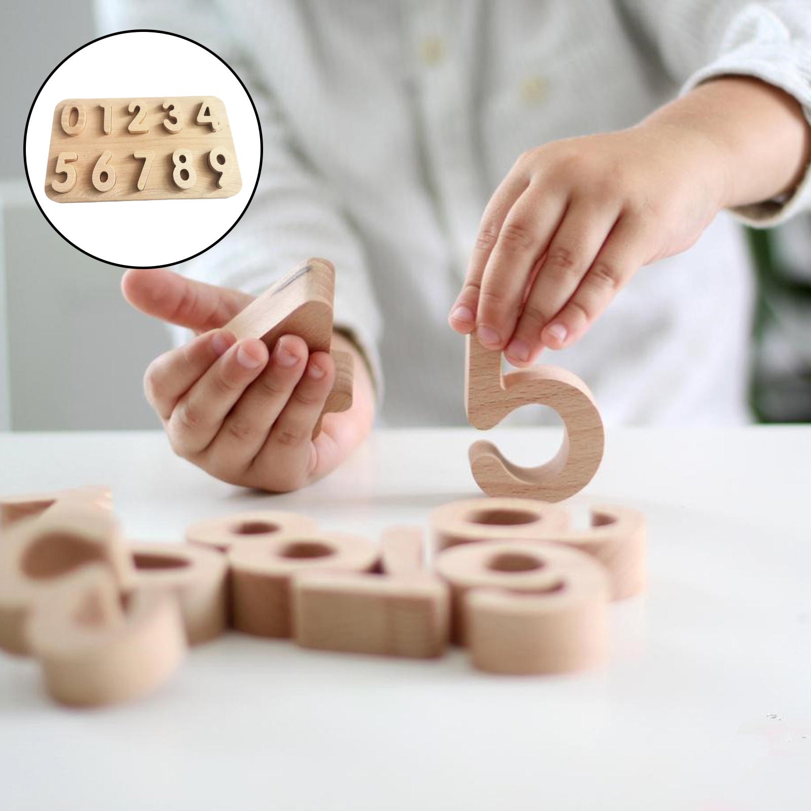 0-9 Digital Alphabet Jigsaw Boards Preschool Matching Games for Children