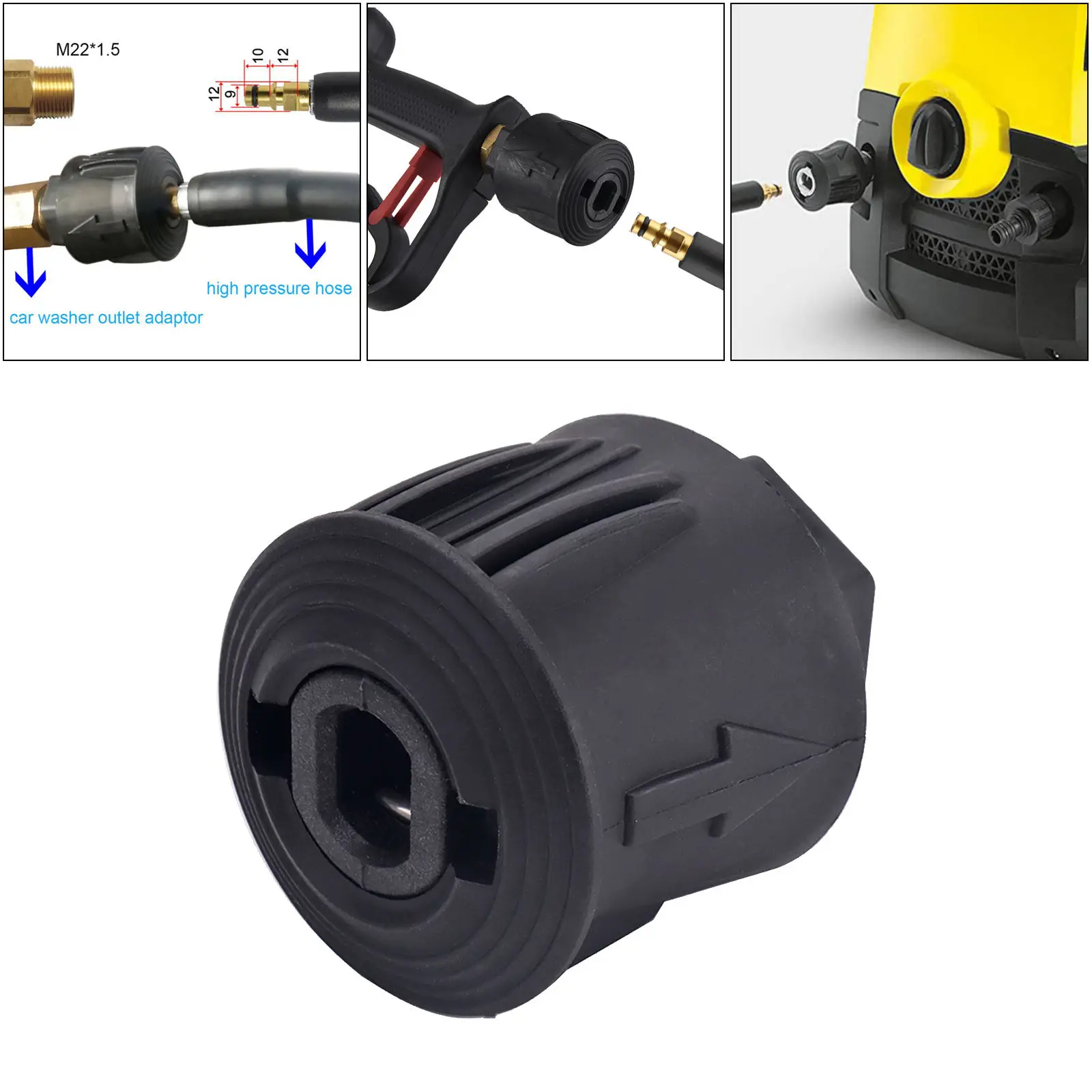 High Pressure Washer Extension Hose with Adapter for  Accessory